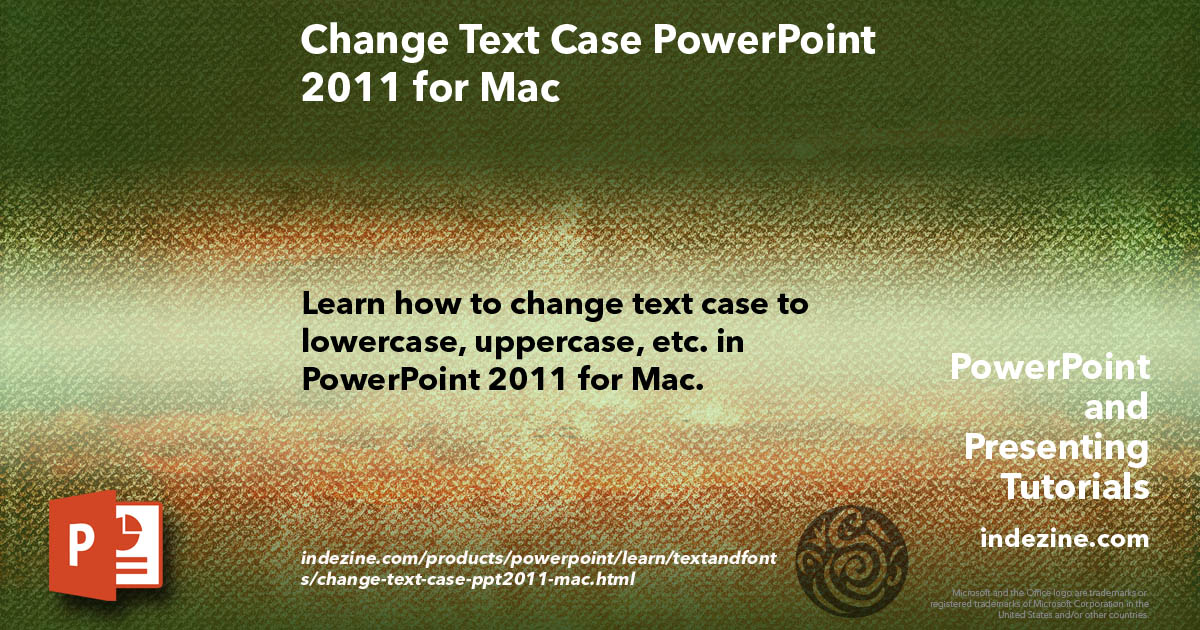 hotkey for mac powerpoint capitalize